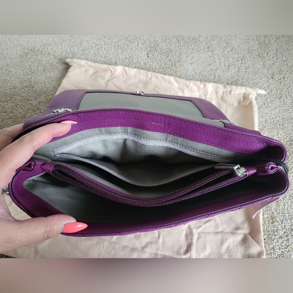 Nwt rebecca minkoff viola edie flap leather convertible chevron bag - Picture 3 of 12